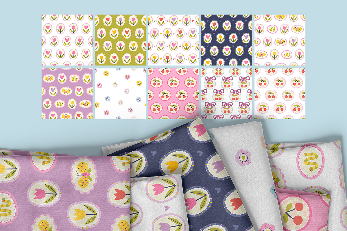 Charms Naive Illustration & Pattern, a Pattern Graphic by Svitlana Kharchuk (Photo 3 of 9)