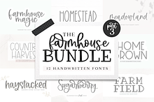 Farmhouse Font Bundle | Part Three