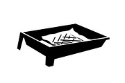 Paint Roller Tray Icon Silhouette, an Icon by hafijul (Thumbnail 10 of 10)