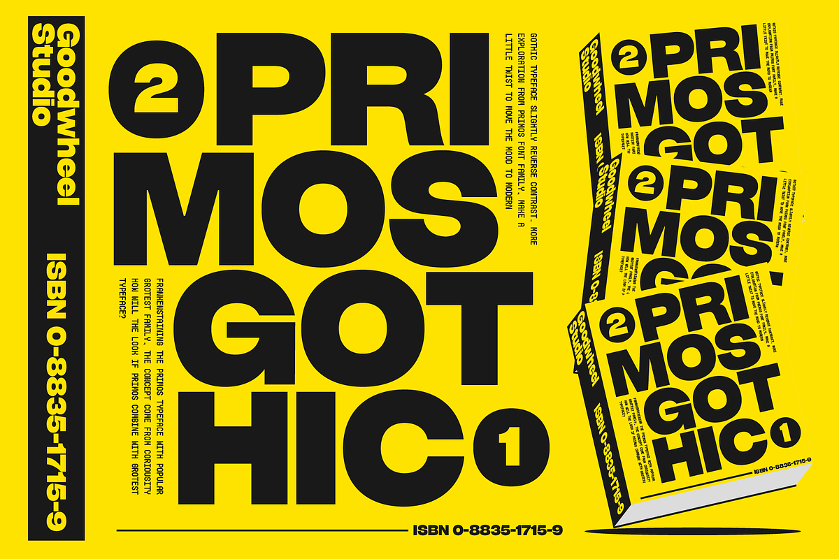 GW Primos Gothic, a Font by Goodwheel Studio (Photo 5 of 15)