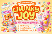 Chunky Joy, a Handwritten Font by Art StoreID (Thumbnail 1 of 8)