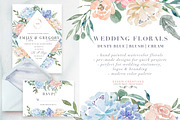 Wedding Watercolor Flowers Graphics, an Illustration by Essem Creatives (Thumbnail 1 of 8)