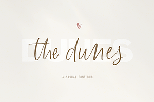 The Dunes Script Serif Font Duo