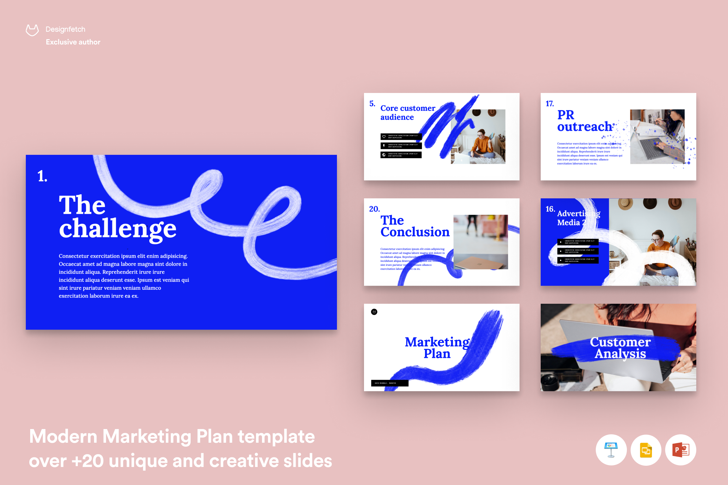 Modern Marketing Plan, a Presentation Template by Oday Noon