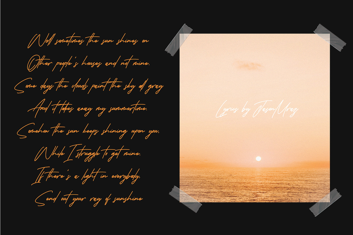Karstar Signature Font, a Script Font by Maulana Creative (Photo 8 of 10)