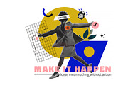 Modern Business Collage Poster Set, an Object Graphic by Creative Graphics (Thumbnail 1 of 5)