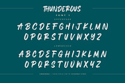 Thunderous - Bold Display Font, a Script Font by Alpaprana (Thumbnail 9 of 12)