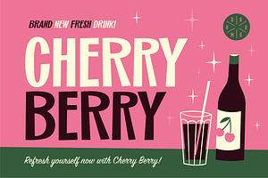 SmoothBerry Playful Retro Font