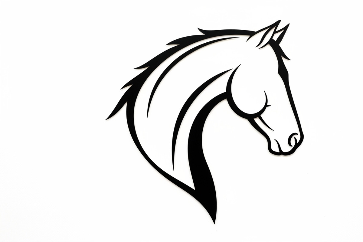 Elegant horse head wall decor design, an Illustration by Amazin_art (Photo 4 of 25)
