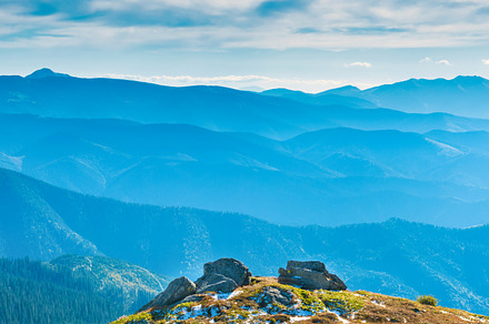 Blue mountains and hills, a Nature Photo by Vapi