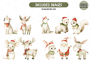 Winter Woodland Animals Clipart, an Illustration by TatiMockup (Thumbnail 2 of 5)