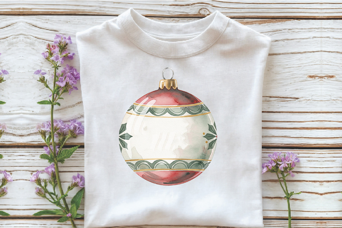 Christmas Baubles Sublimation Clipar, an Illustration by Libby Wishes (Photo 5 of 7)