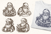 Vintage Christmas Clipart Bundle, a Decorative Illustration by ClipArtRoom (Thumbnail 4 of 8)