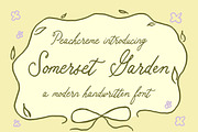 Somerset Garden Font, a Handwritten Font by PeachCreme (Thumbnail 1 of 7)