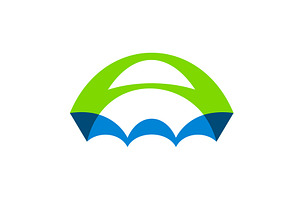 Letter A Umbrella Logo, a Branding & Logo Template by Buqancreative