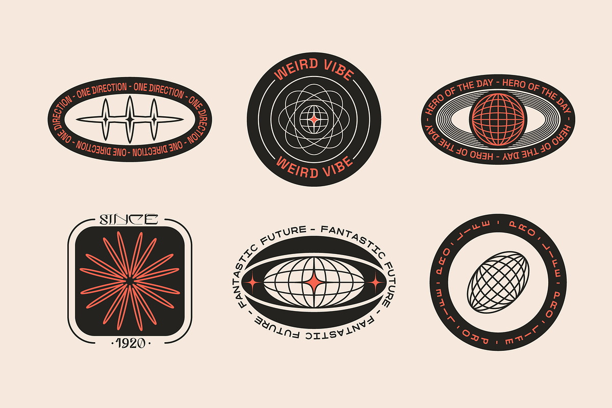 Editable Logo Badge Builder Set, a Poster Template by softulka (Photo 2 of 9)