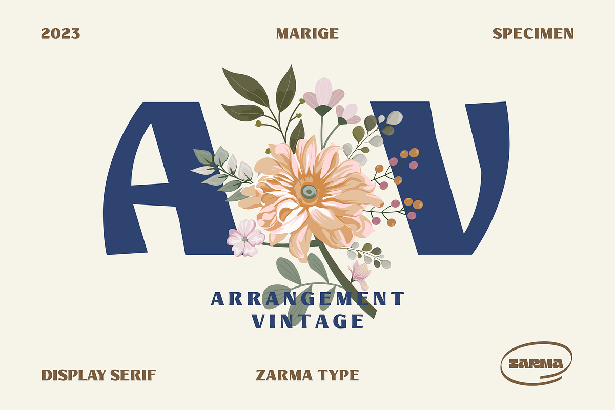 Marige - Modern Display Serif Font, a Serif Font by Zarma Type (Photo 4 of 12)