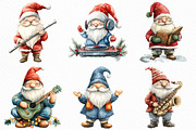 Christmas Gnome Musicians PNG, an Illustration by Craft Nest (Thumbnail 3 of 6)