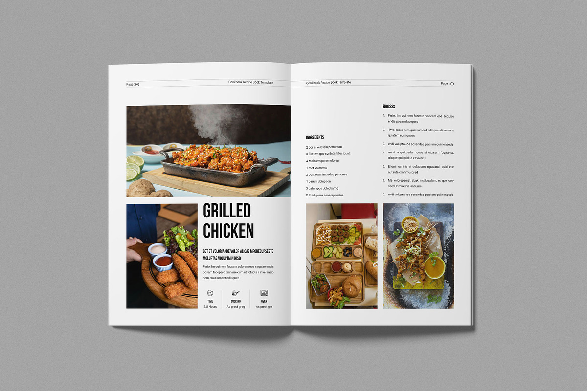 Cookbook Recipe Book Template, a Brochure Template by Work-Envance (Photo 3 of 8)