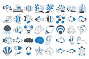 Sea Life Vector Icons Pack, an Icon by Vector Portal (Thumbnail 4 of 6)