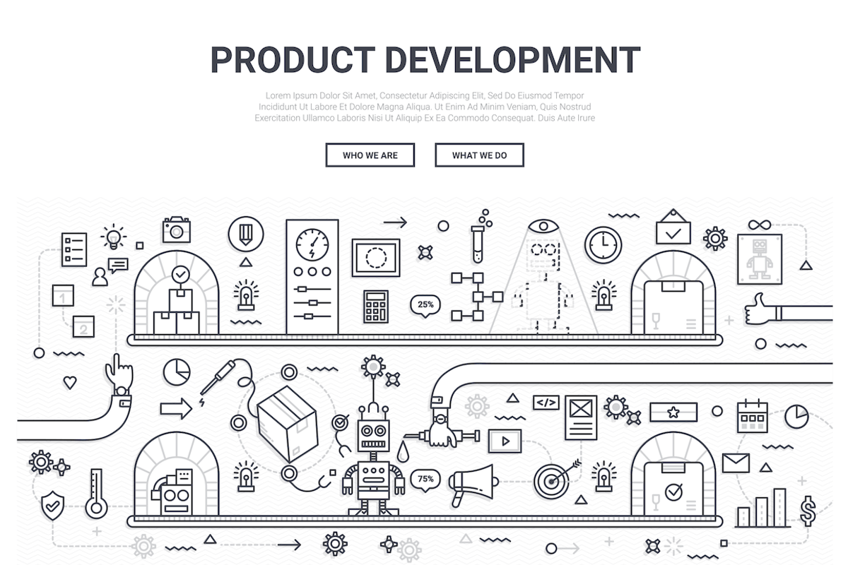 Doodle Background Website Template, an Illustration by Flat Icons (Photo 2 of 2)