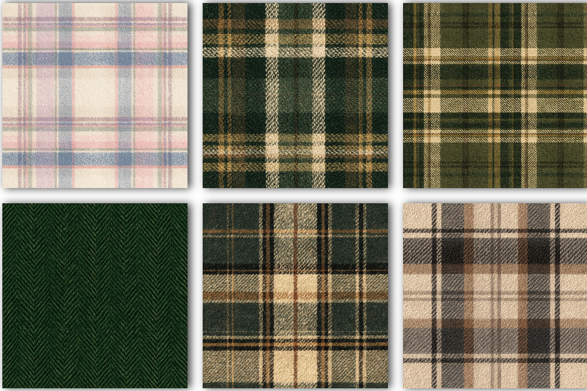 Heritage Tweed Digital Papers, a Pattern Graphic by Black Bird Studio (Photo 5 of 6)