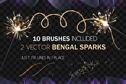 ALPHABET BENGAL SPARKS / BRUSHES /, a Symbol Font by Nadin_Lebedeva (Thumbnail 2 of 9)