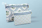 Cottage Blues Floral Pattern, a Pattern Graphic by Hello Holly Studio (Thumbnail 3 of 6)