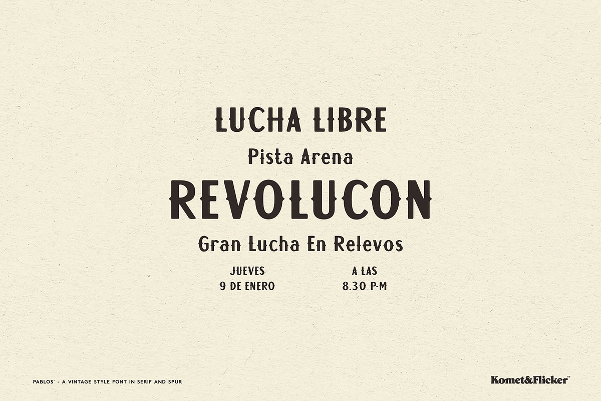Pablos - Sans & Spur, a Sans Serif Font by Komet & Flicker (Photo 2 of 13)