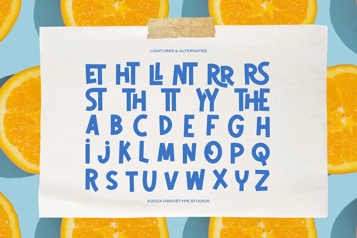 Citrida | Playful Hand Drawn, a Handwritten Font by gracetype_studio (Photo 11 of 12)