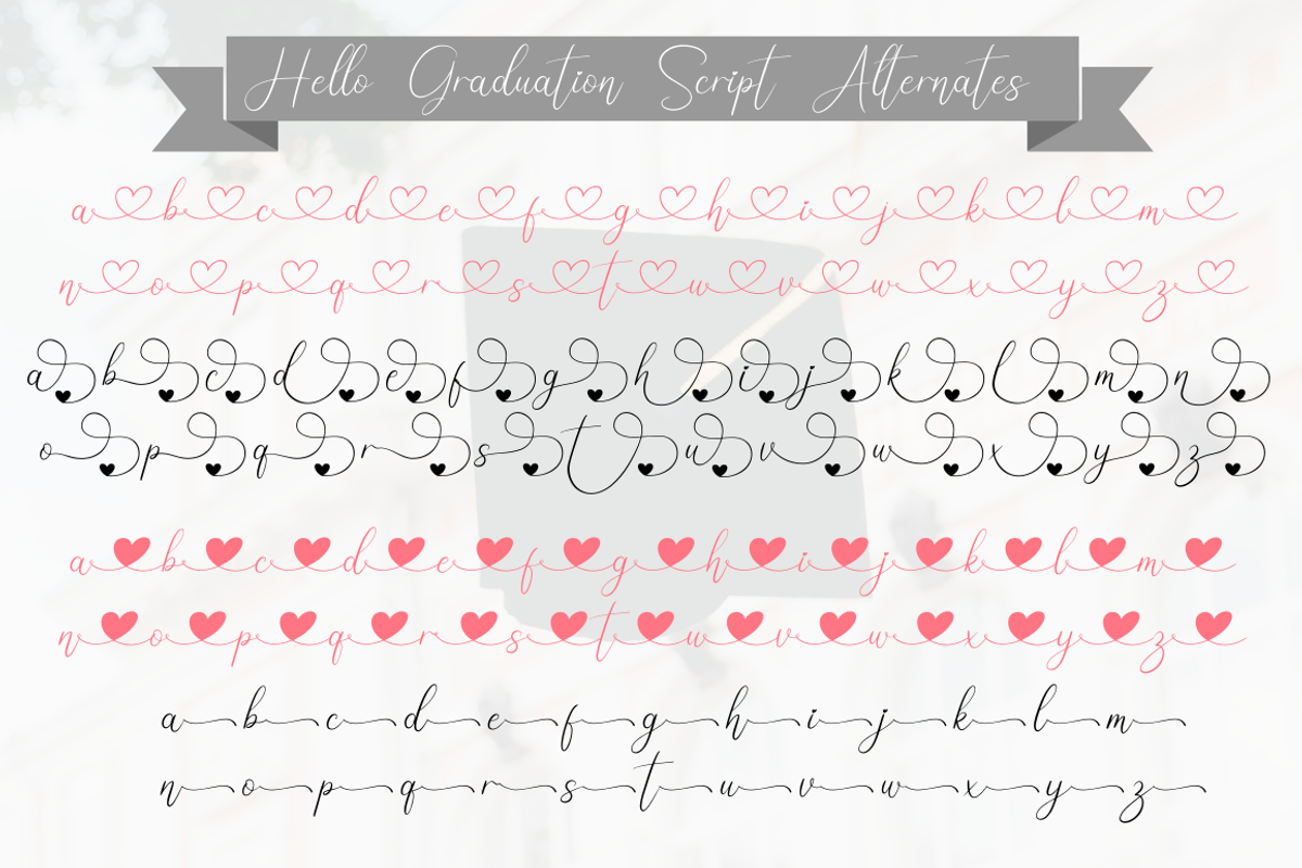 Hello Graduation | Font Duo, a Script Font by Rissyletter Studio (Photo 10 of 15)