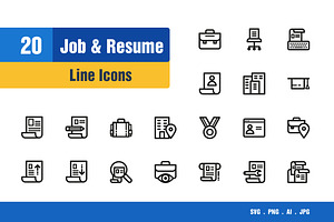 Job & Resume Icons