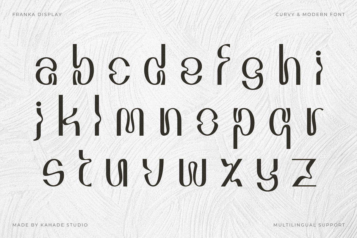 Franka - Modern Curvy & Wavy Font, a Sans Serif Font by Kahade Studio (Photo 18 of 20)