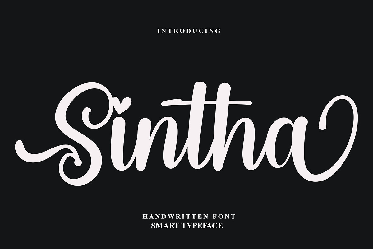 Sintha, a Handwritten Font by FreshTypeINK (Photo 1 of 8)