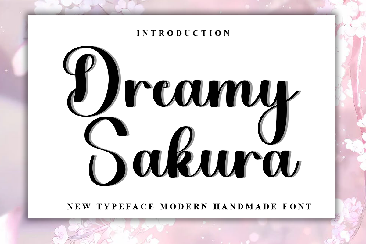 Dreamy Sakura, a Handwritten Font by InermediaSTUDIO (Photo 1 of 8)