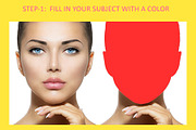 Barbie Face Maker PS Action, an Action Add-On by PSD Action (Thumbnail 2 of 7)