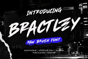 Bractley Bold Streetwear Brush Font, a Handwritten Font by Maulana Creative (Thumbnail 1 of 7)