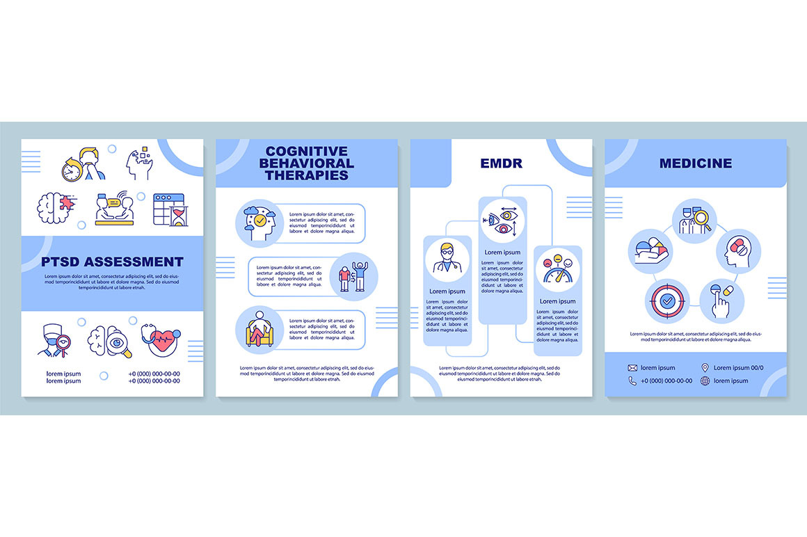 Recovery from PTSD brochure template, a Brochure Template by IMG Visuals