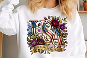 USA 250 Years of Freedom Floral PNG, an Illustration by designcity5 (Thumbnail 2 of 4)