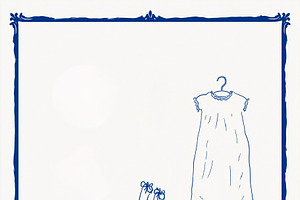 Baby awaiting items, pram, dress, and shoes illustration for new, an Illustration by Studio ANNA