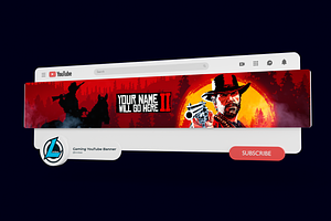 YouTube Gaming Banner Set 4