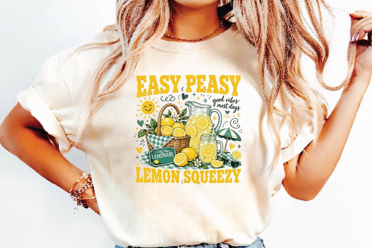 Retro Lemonade Sublimation Design, a Seasonal Illustration by DreamPrint404 (Photo 6 of 6)