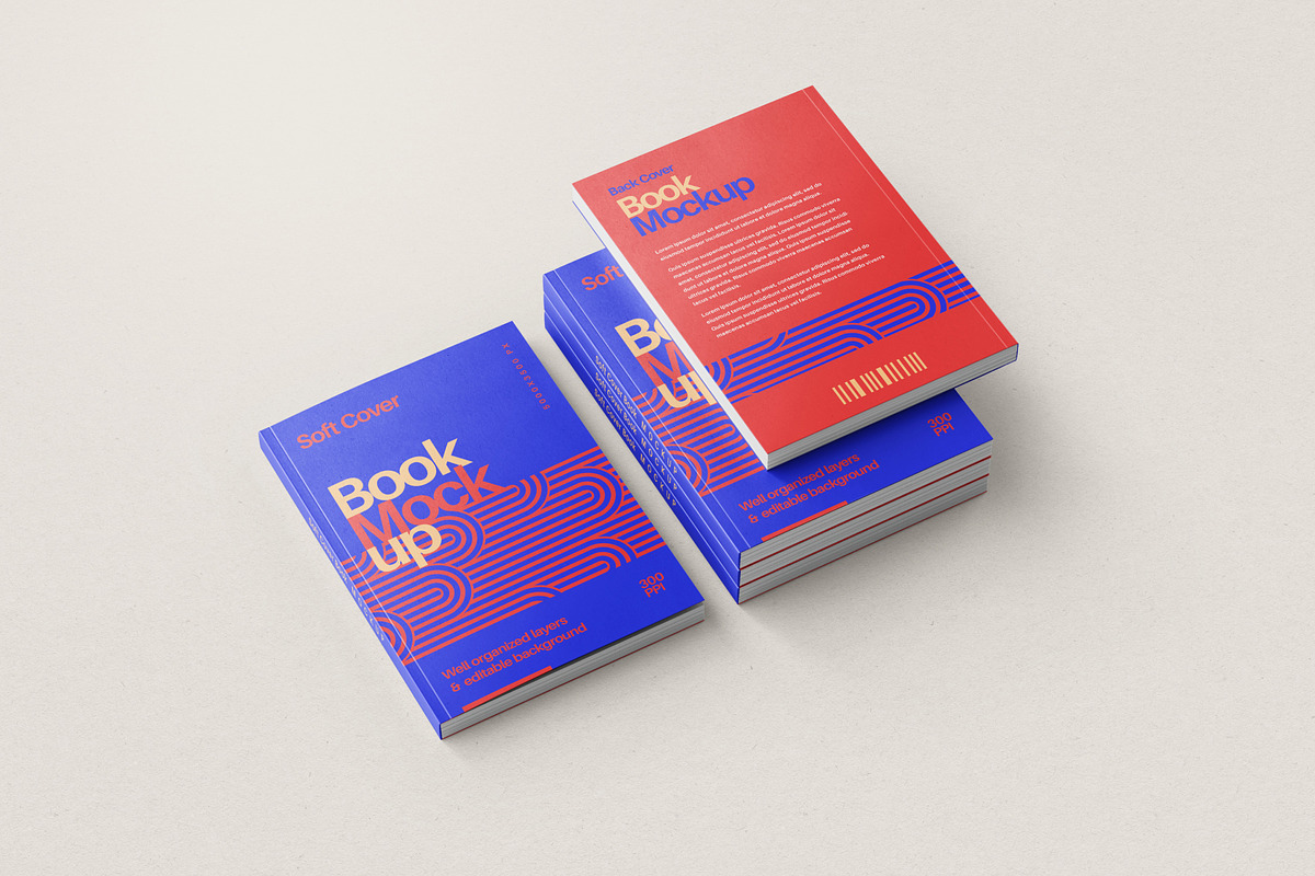Book Cover Mockup Set, a Books & Magazine Mockup by mockupatelier (Photo 7 of 9)