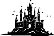 Medieval Castle Silhouette Set, an Illustration by BIPLOB EXPERT (Thumbnail 2 of 9)
