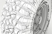 OFF ROAD WHEEL AND TIRE 3, a Cars & Vehicle 3D Model by NNAVAS 3D (Thumbnail 7 of 9)