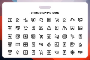 Online Shopping Icons, an Icon by Wencory
