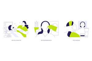 Skin treatment isolated cartoon, a Person Illustration by Visual Generation