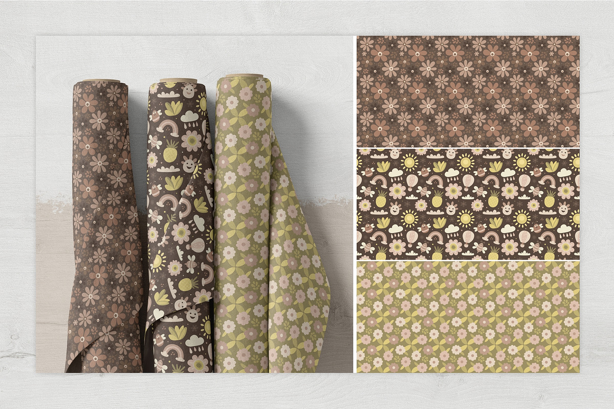 Flowers seamless pattern., a Pattern Graphic by LartGraphics (Photo 3 of 4)