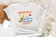 Warning! The Girls Are Drinking, an Illustration by SharpMarketplace (Thumbnail 7 of 9)
