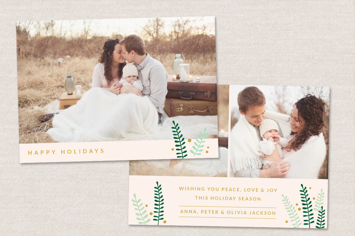 Holidays Photo Card Template CC046, a Card Template by OtoStudio